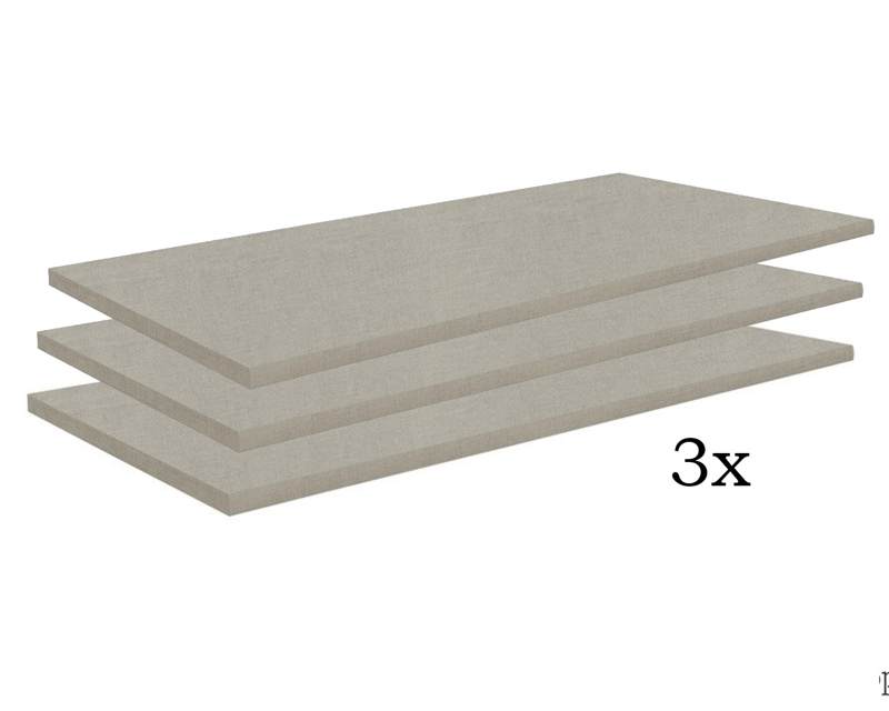 Set van 3 legplanken voor 109 cm vak - Santorini lll kledingkast