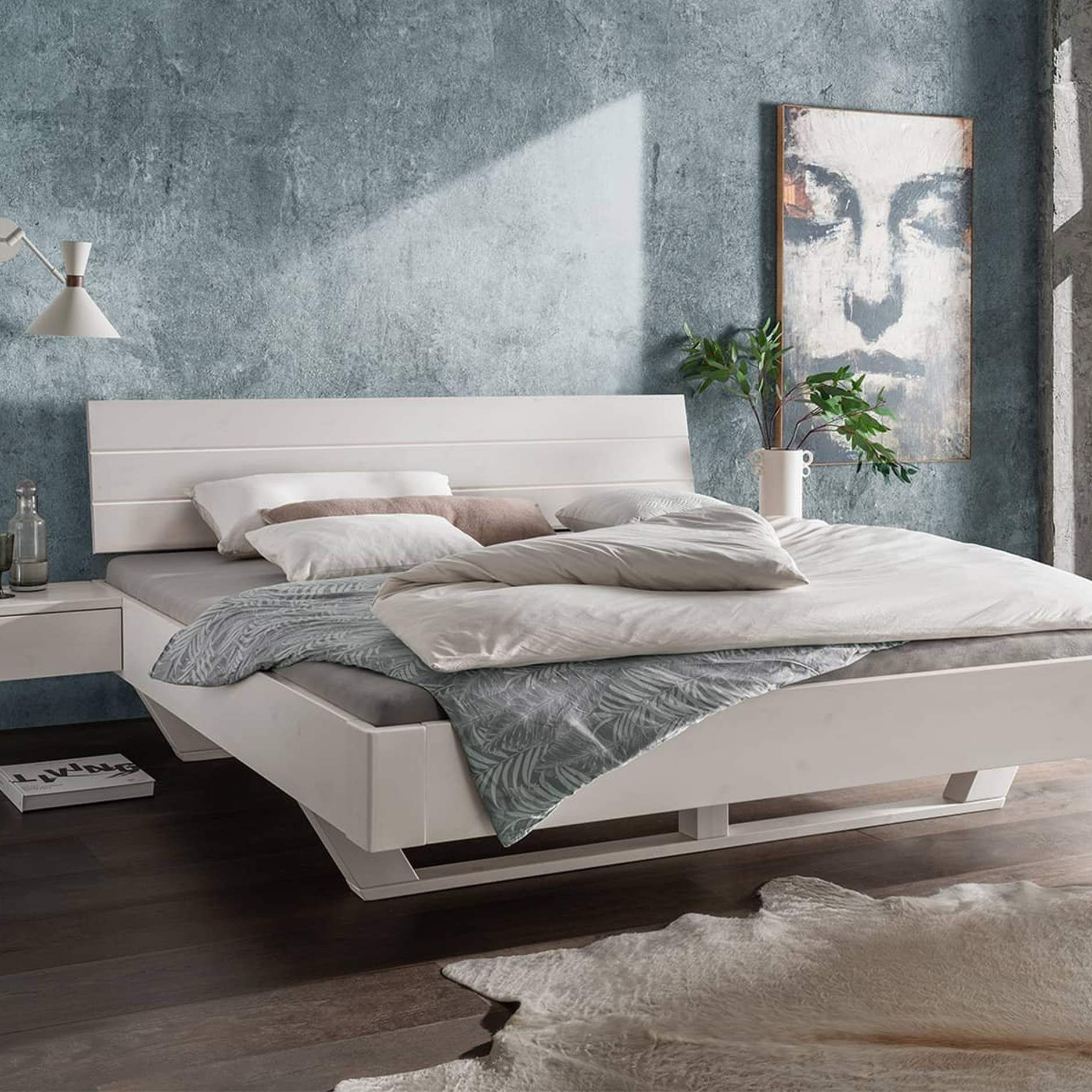 Grenen houten bed 180x200