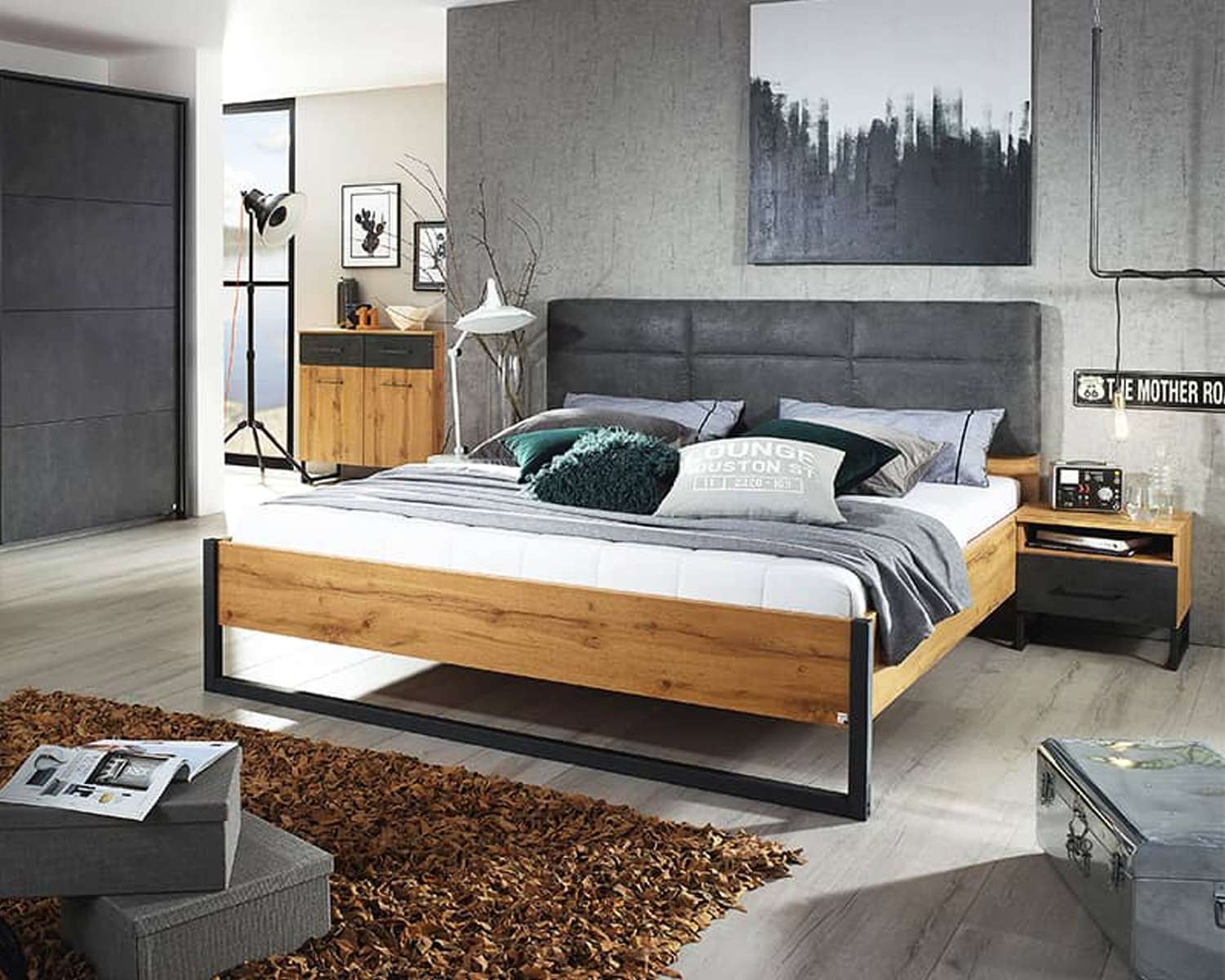 Industrieel tweepersoonsbed