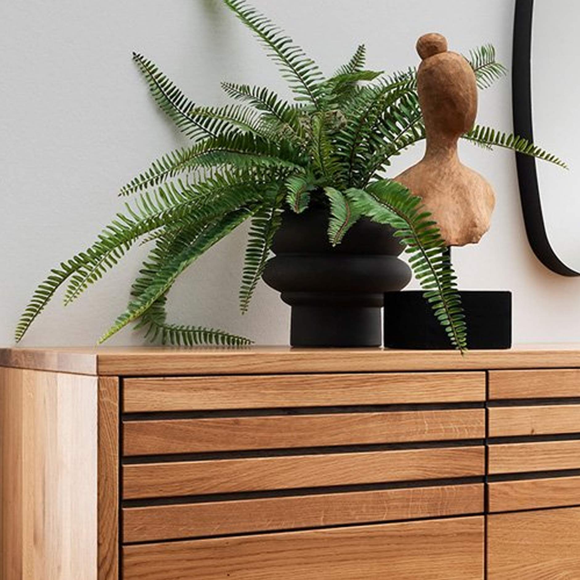 Massief eiken dressoir