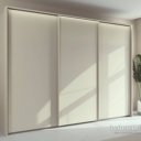 Beige/champagne kast met sierlijst met verlichting