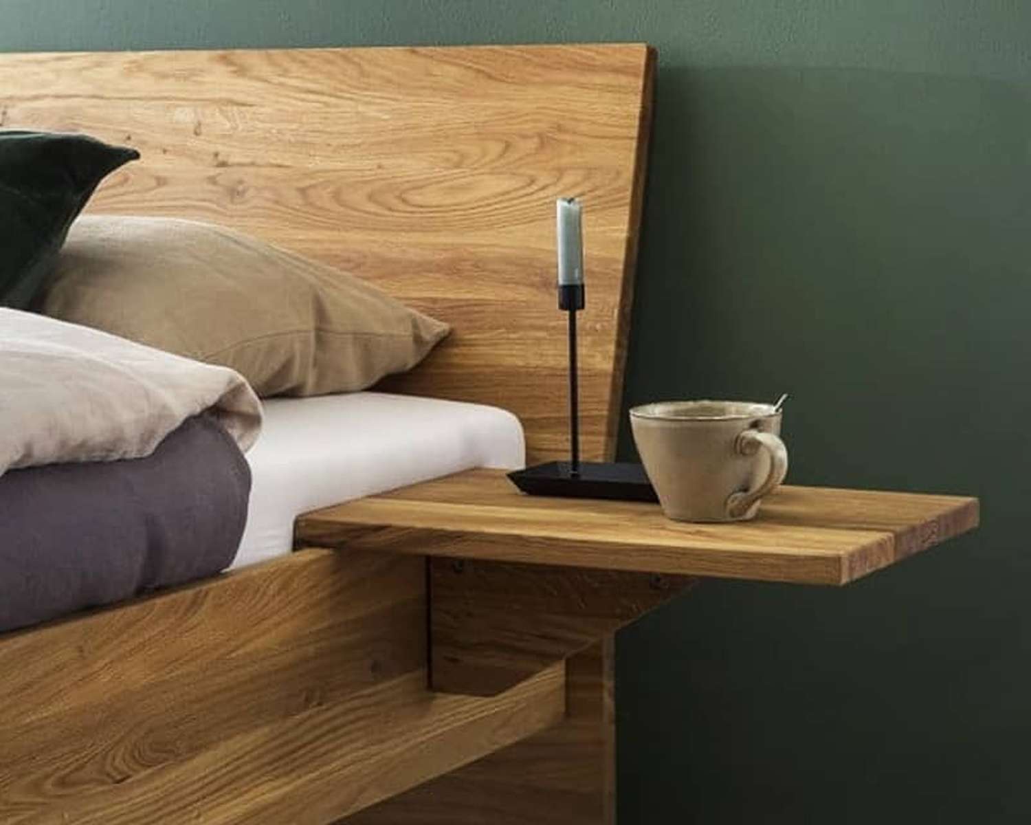 Eiken tweepersoonsbed