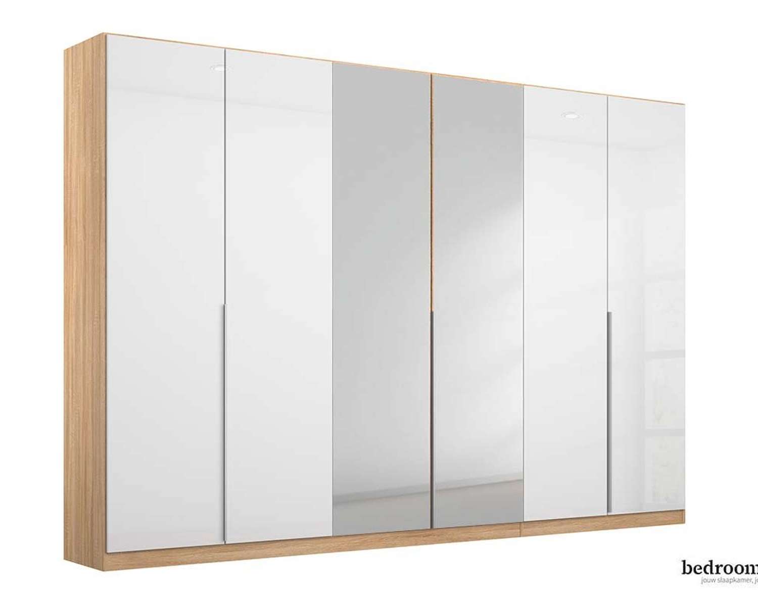 Spiegelkast met hoogglans deuren Spiegelkast met hoogglans deuren