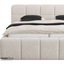 Stoffen bed soda beige
