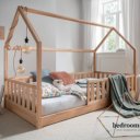 Vloerbed beuken met huisopzetstuk