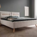 Stoffen bed 200x200