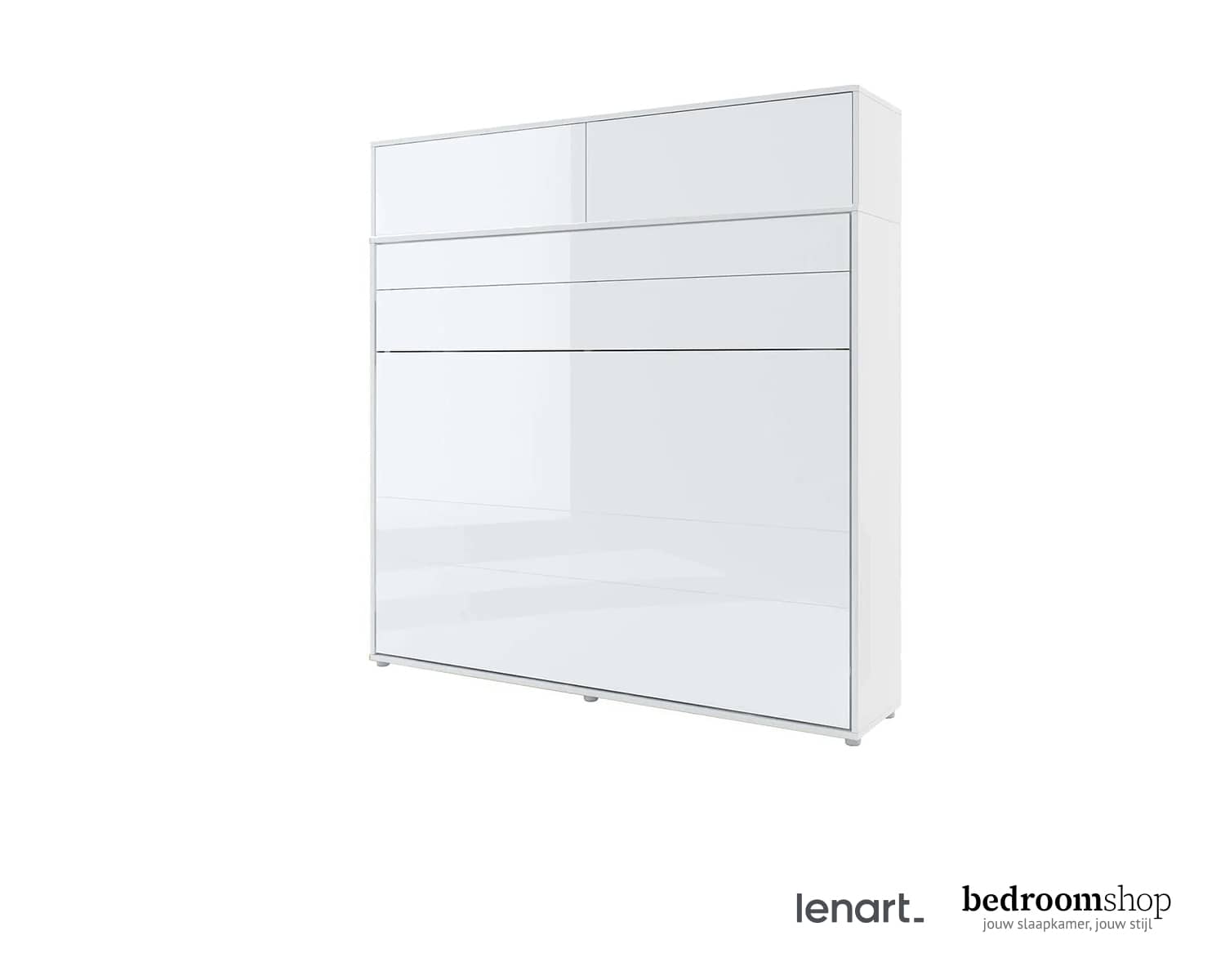 SmartSpace Hoogglans opklapbed dicht SmartSpace Hoogglans opklapbed dicht