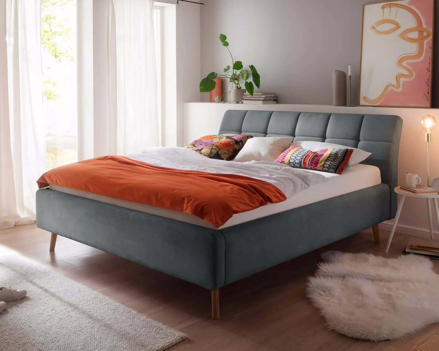 Blauw (ocean) bed 180x200