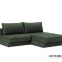 Slaapbank groene stof