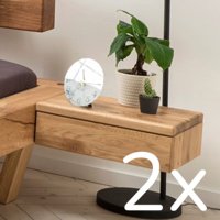 2 zwevende nachtkastjes