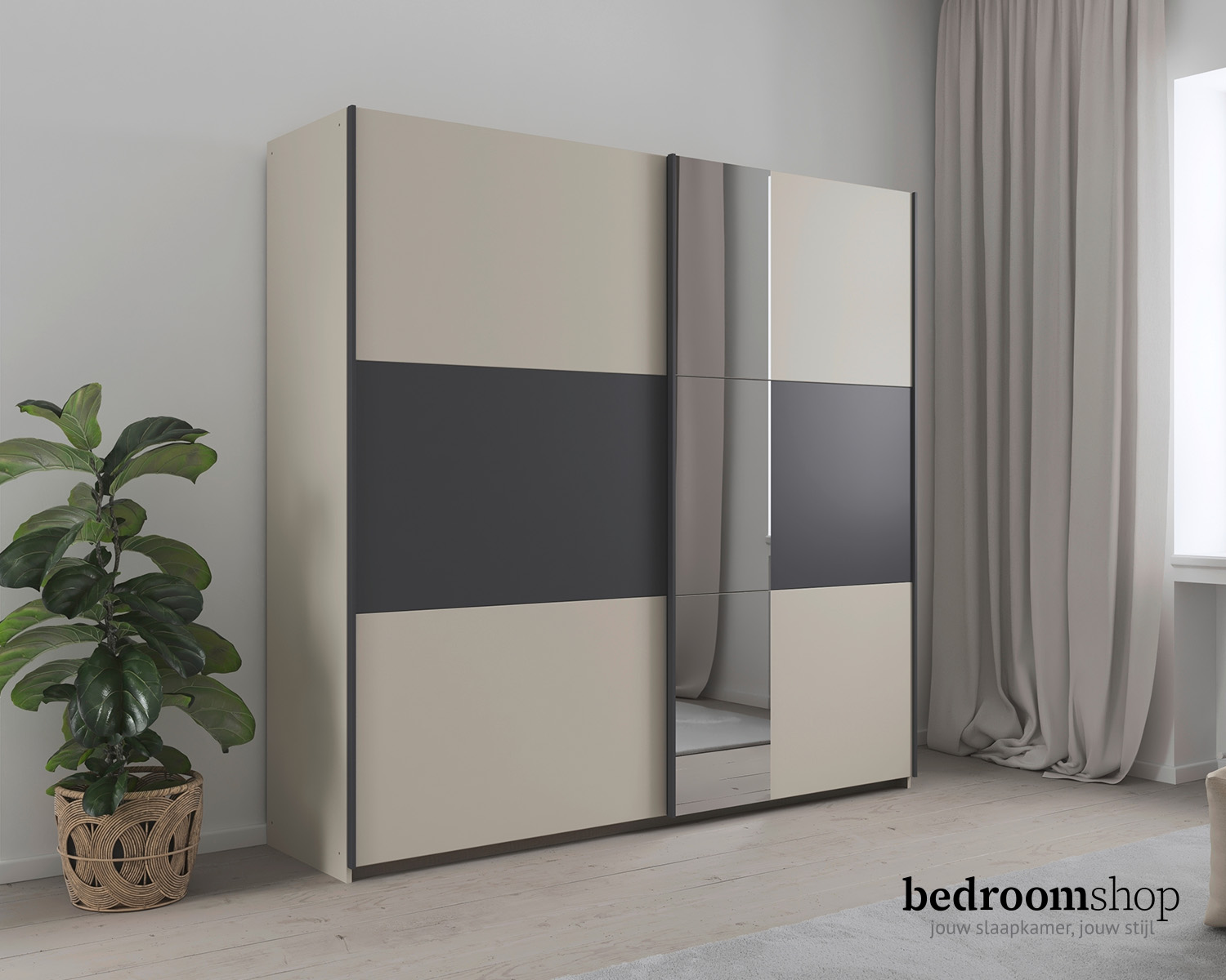 Kledingkast 218 cm champagne Kledingkast 218 cm champagne