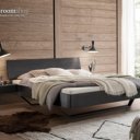 Zwart tweepersoonsbed