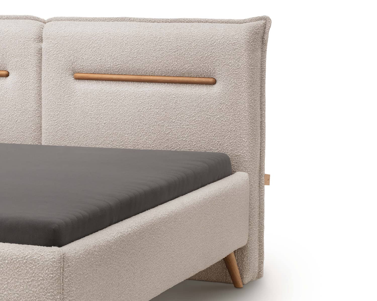 Stoffen bed detail - Pearl stof Stoffen bed detail - Pearl stof