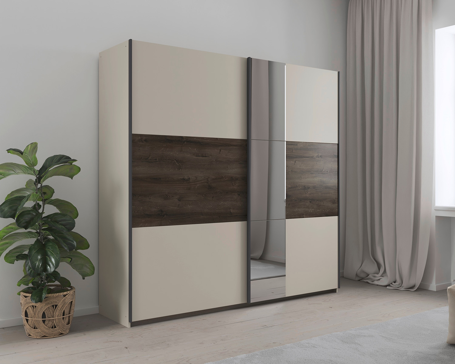 Spiegeldeurkast Spiegeldeurkast