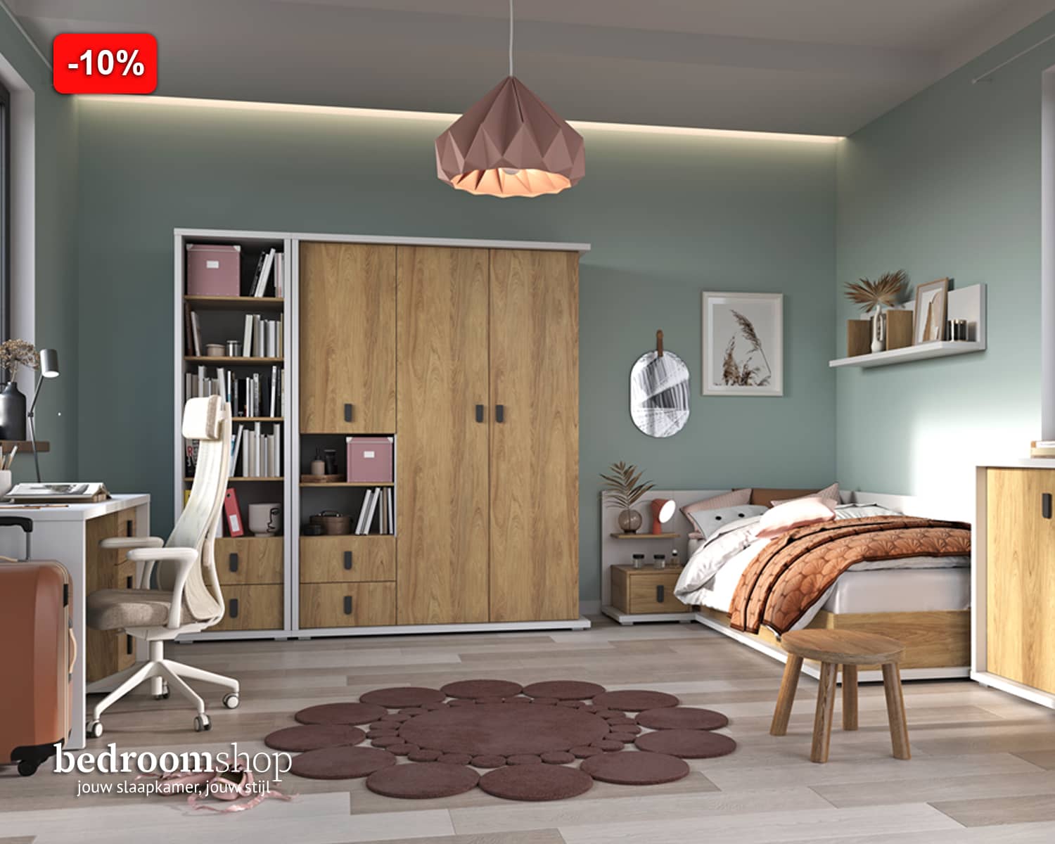 Comlete kinderkamer Nijmegen (3-delig)