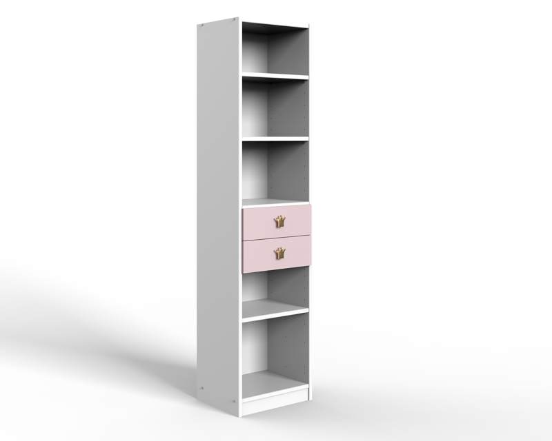 Boekenkast babykamer prinses