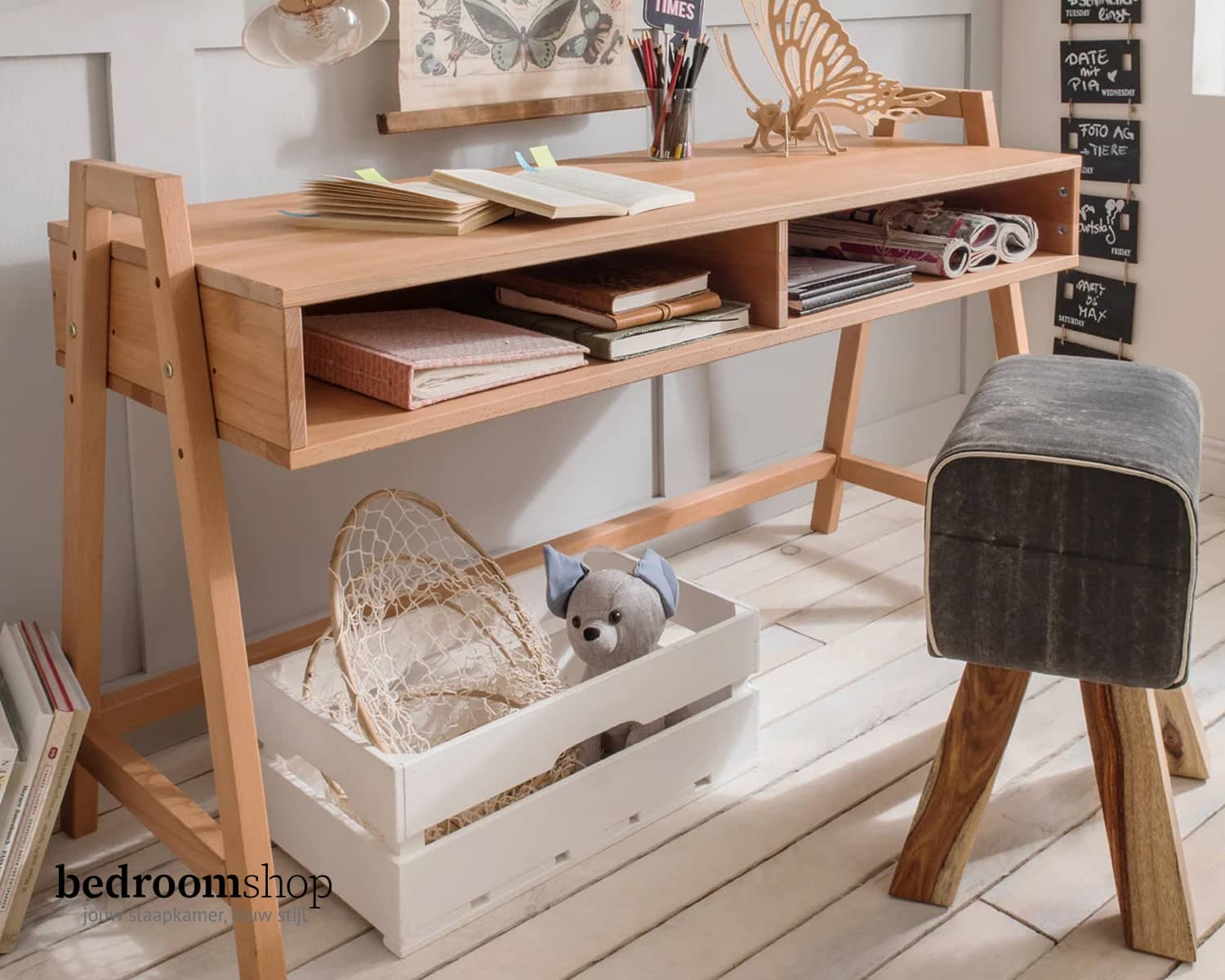 Beuken bureau massief hout kinderen Beuken bureau massief hout kinderen
