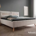 Tweepersoonsbed stof hoge kwaliteit