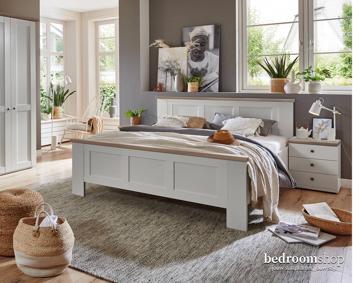 Roomwit Noors-eiken lijsten