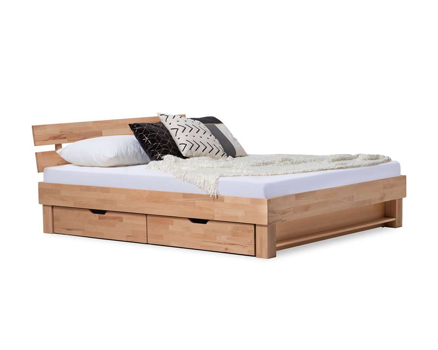 Tweepersoons houten bed Kreta compleet met 4 ldn Tweepersoons houten bed Kreta compleet met 4 ldn
