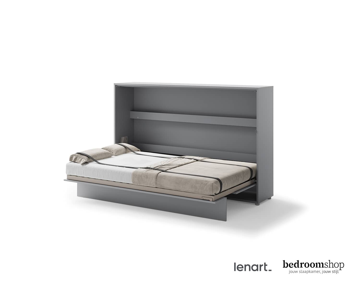 Grijs opklapbed horizontaal twijfelaar Horizon