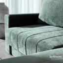 Groene slaapbank stof