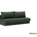 Groene bedbank zonder opslagruimte