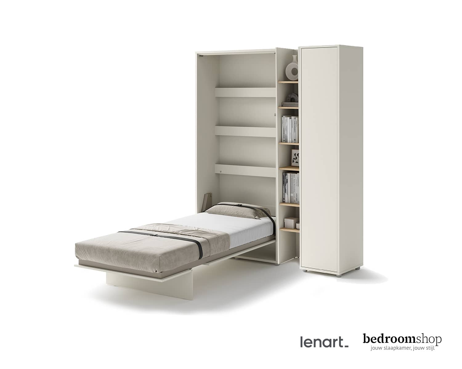 Studentenkamer compact opstelling opklapbed