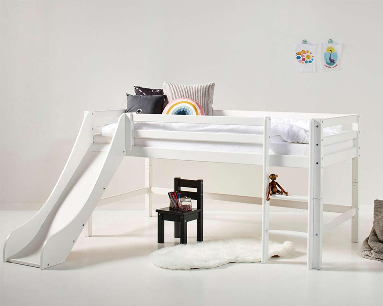 Bed met glijbaan kids