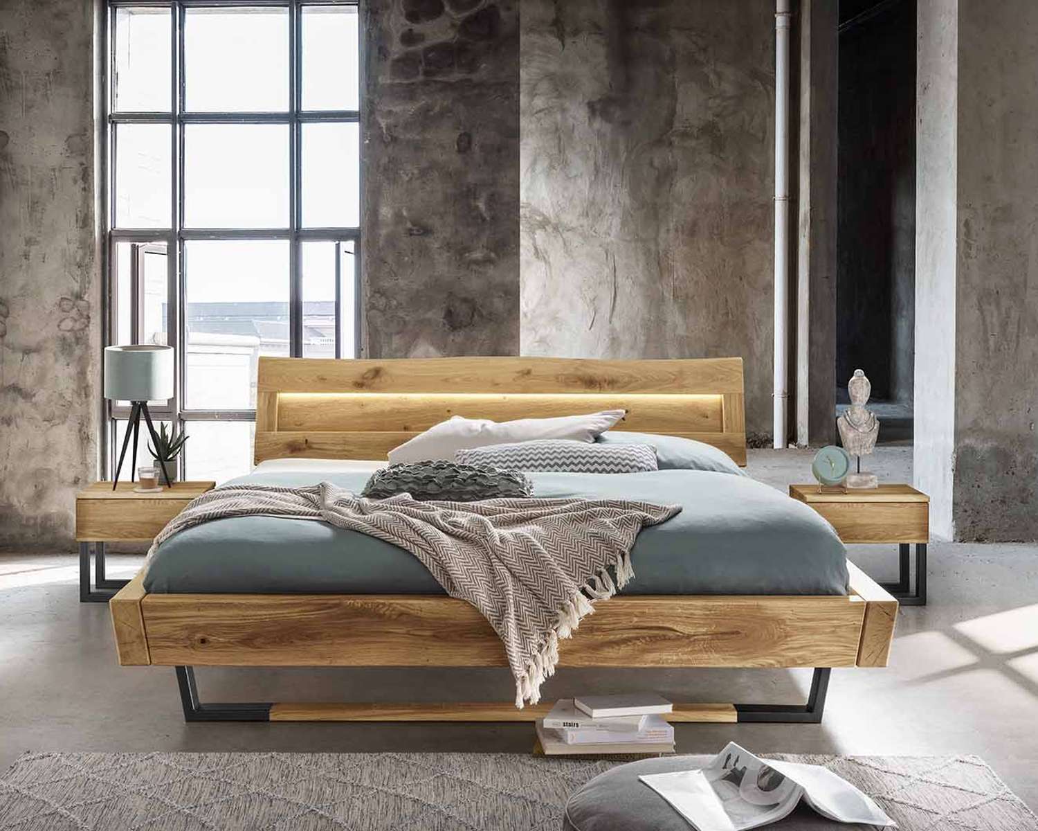 Eiken balken bed Brixton Eiken balken bed Brixton