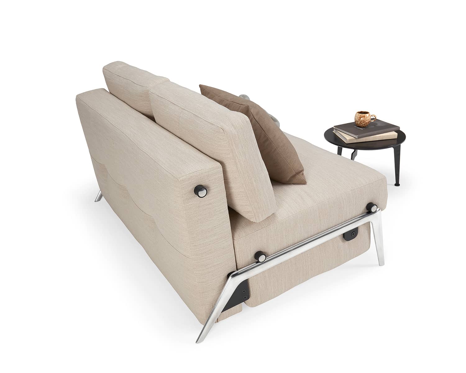 Luxe slaapbank grijszand kleur