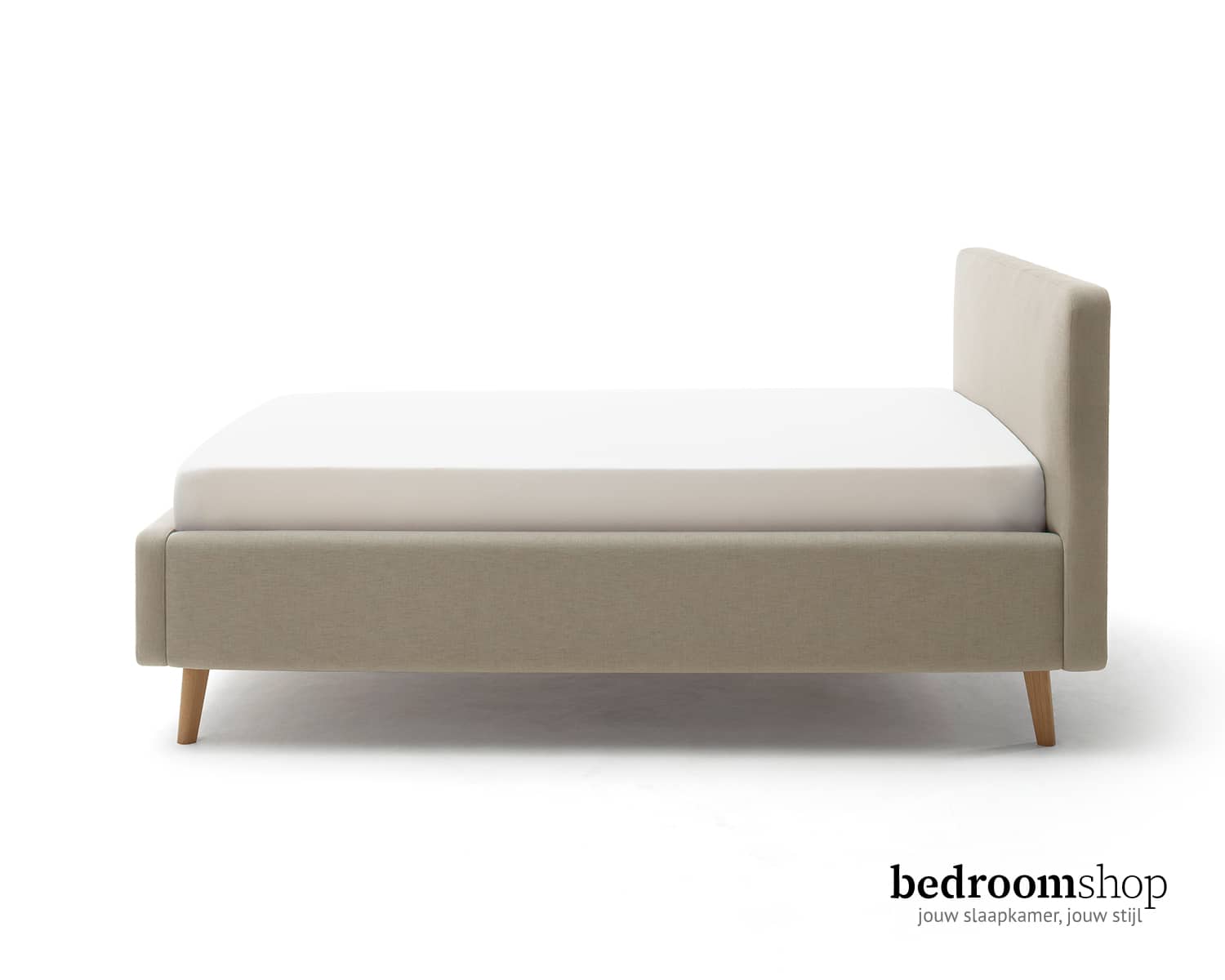 Taupe tweepersoonsbed Taupe tweepersoonsbed