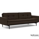 3-zits slaapbank bruin