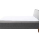 Grijs bedframe stof