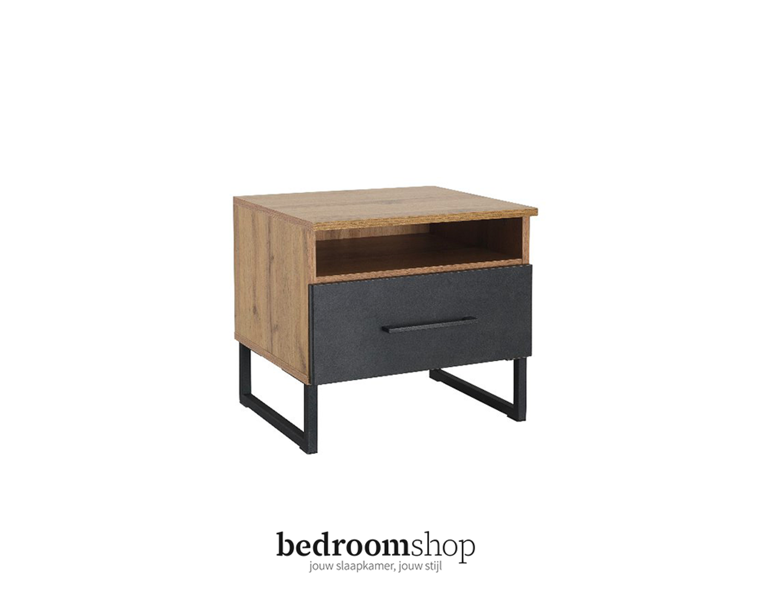 Nachtkastje eiken kleur