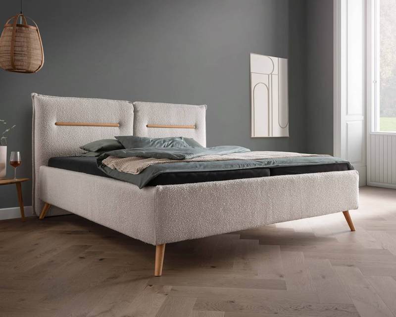 Stoffen bed 200x200 - Pearl stof