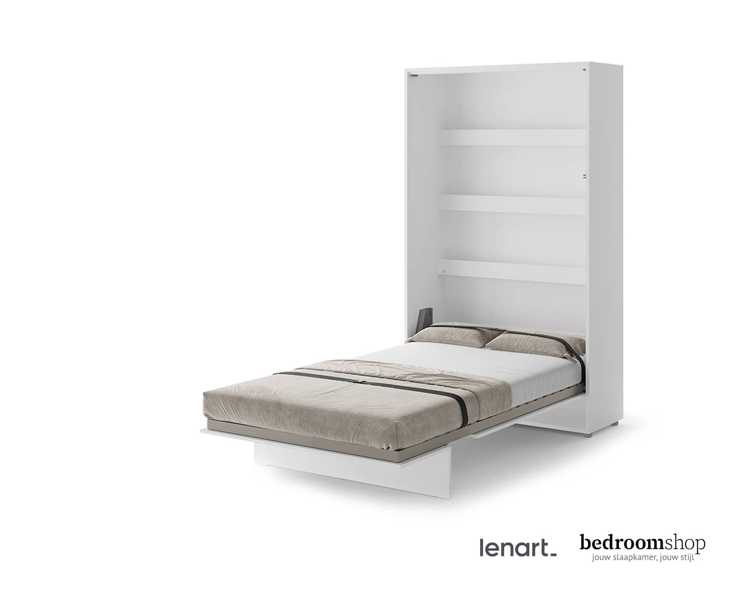 Opklapbed wit 120x200 Opklapbed wit 120x200