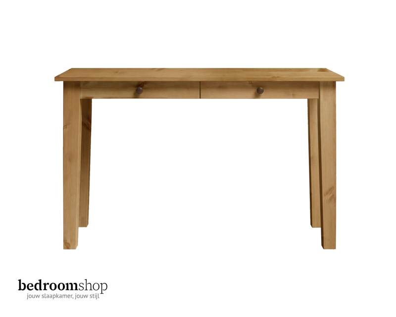 Grenen bureau loogkleurig 75 cm hoog