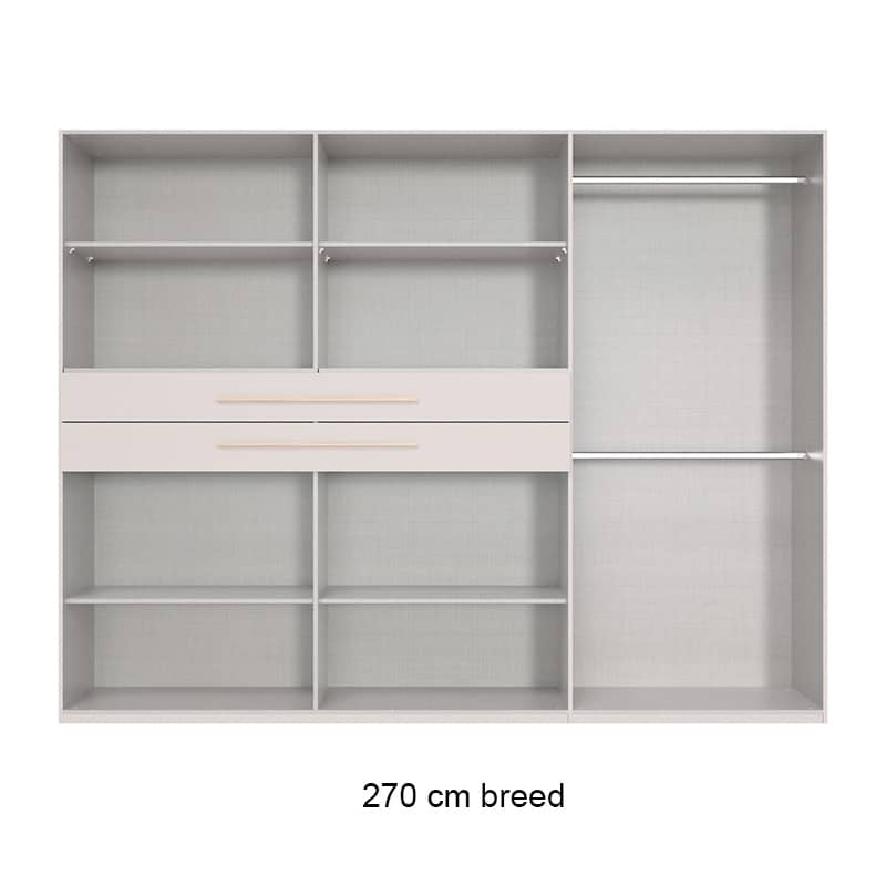 Kledingkast indeling 270 cm