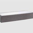 Boxtwin: logeerbed met luxe uitstraling met grijze hoes