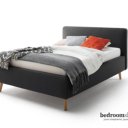 Bed antraciet 180x200 (glad)