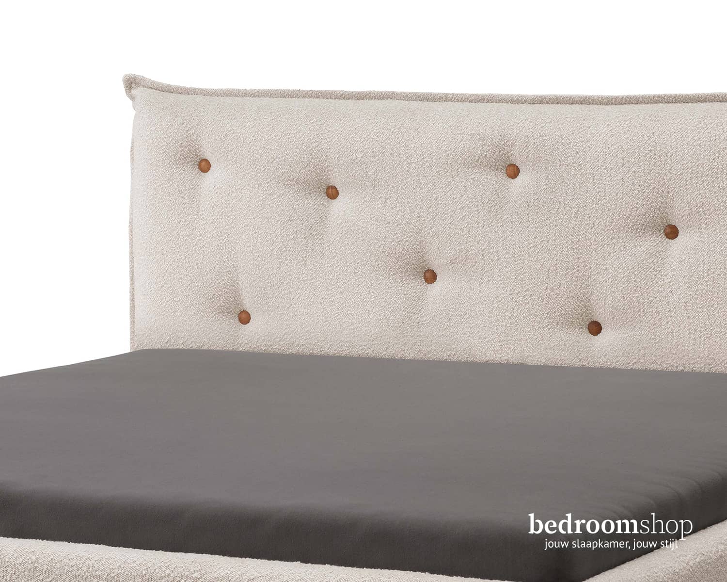 Hoofdbord bed stof - Pearl stof