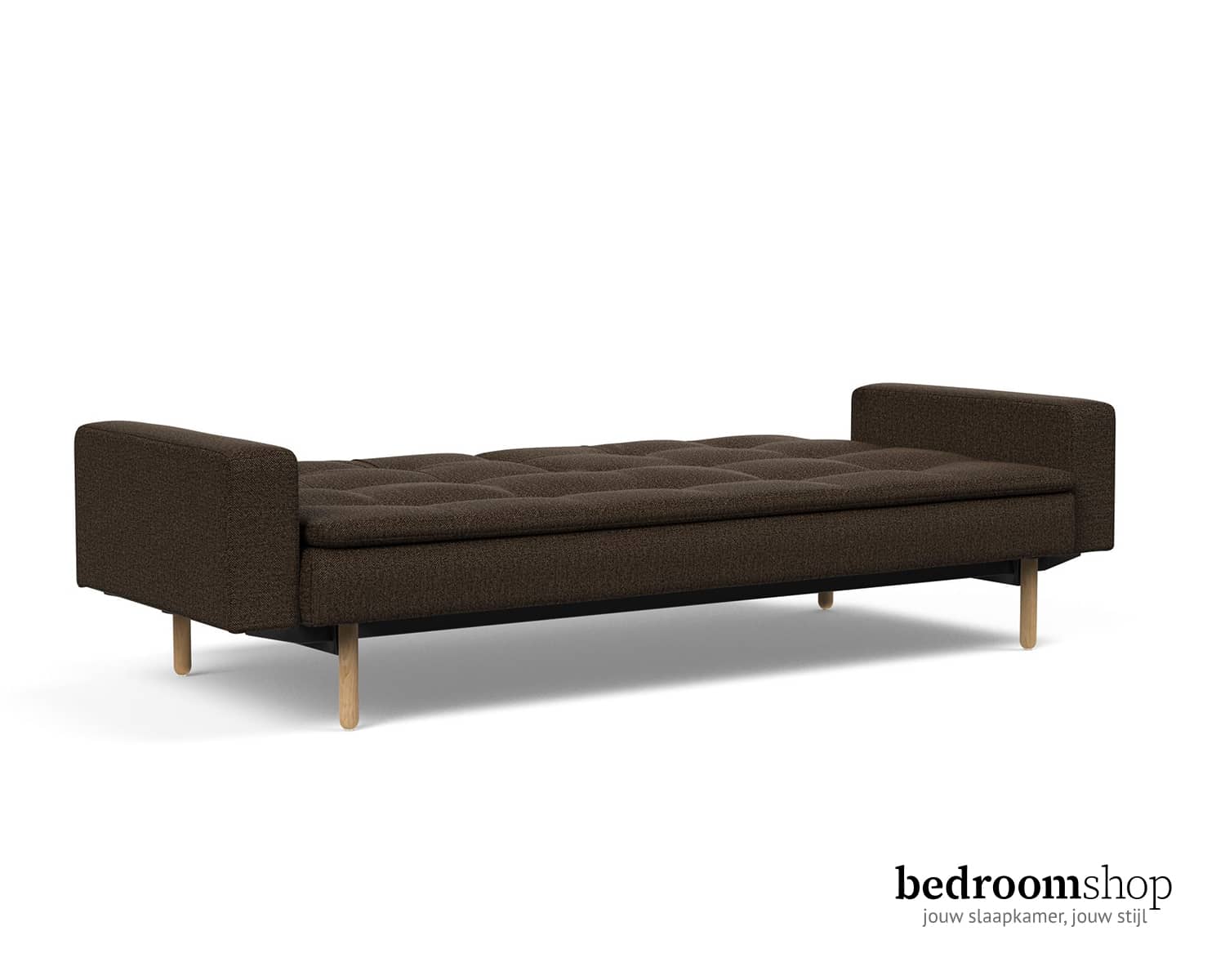 Slaapbank bruin 115 x 210