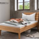Eenpersoonsbed 90x200 hout kernbeuken