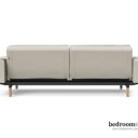 Slaapbank beige achterkant