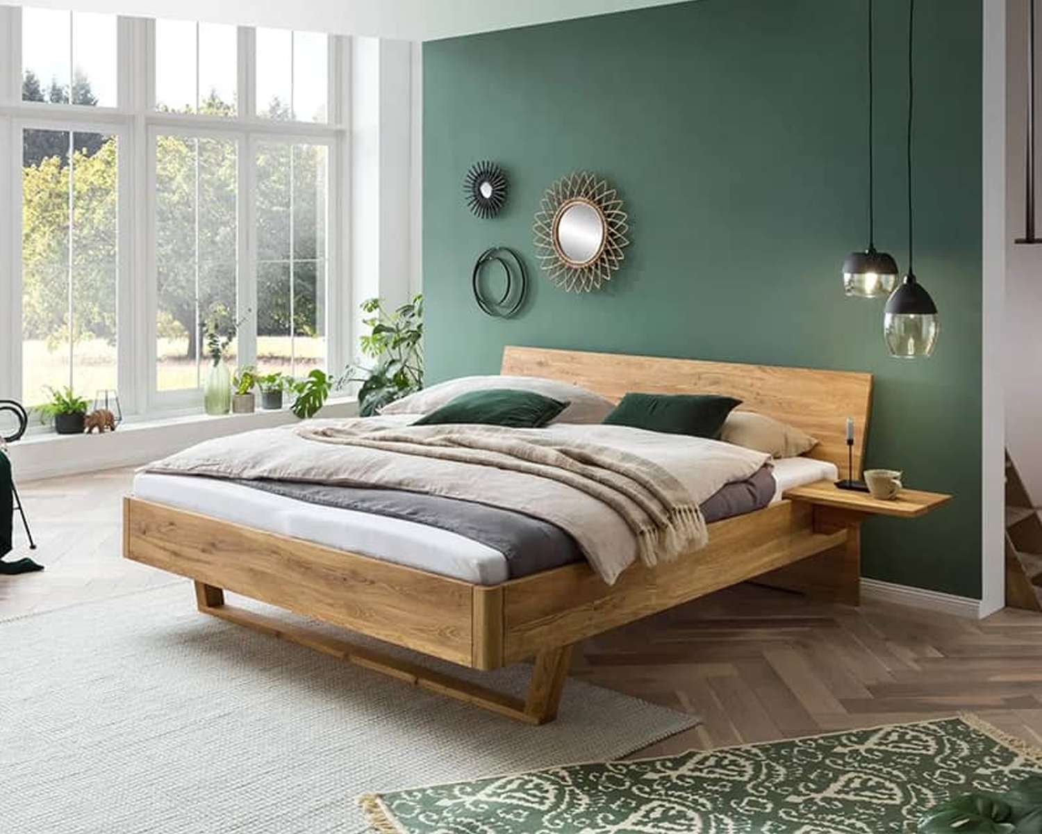Massief houten bed 180x200
