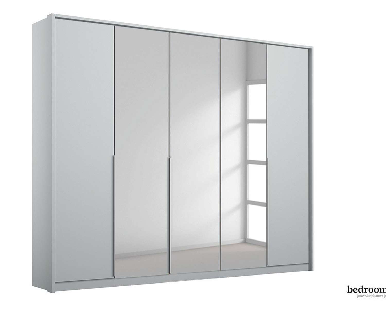 Grijze draaideurkast 229cm hoog Grijze draaideurkast 229cm hoog