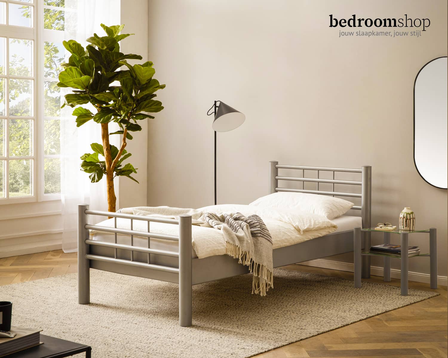Eenpersoonsbed metaal Eenpersoonsbed metaal