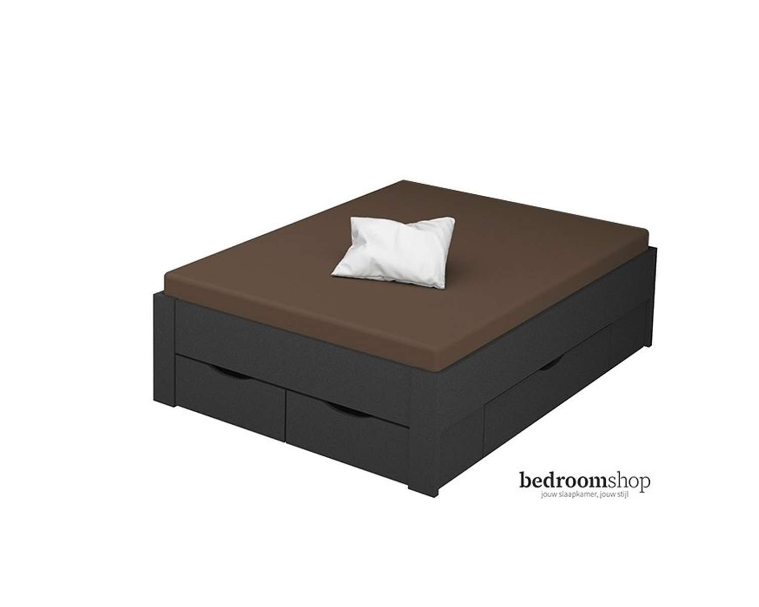grijs bed 140x200 met lades grijs bed 140x200 met lades