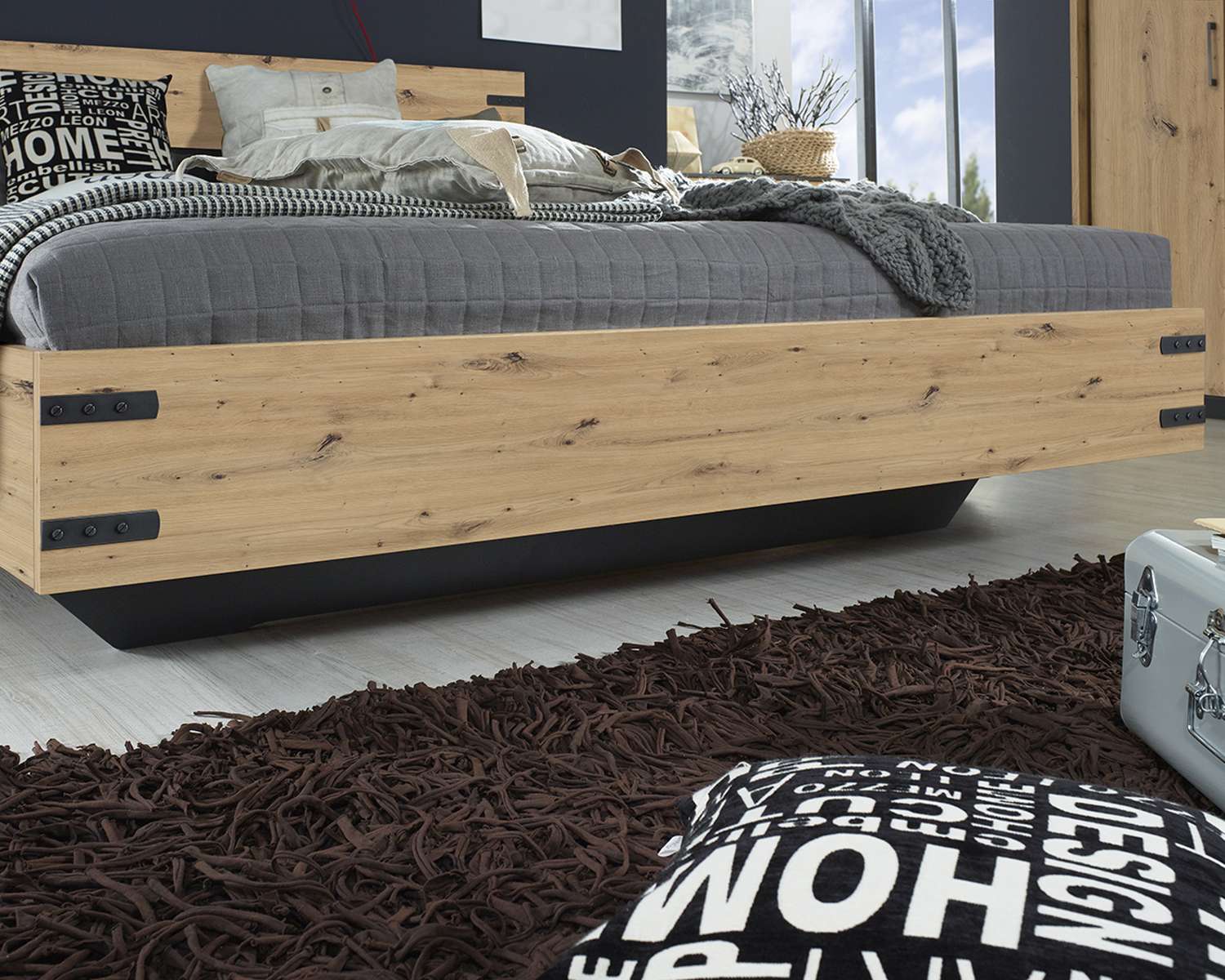 Detail bed San Diego Artisan Eiken Detail bed San Diego Artisan Eiken